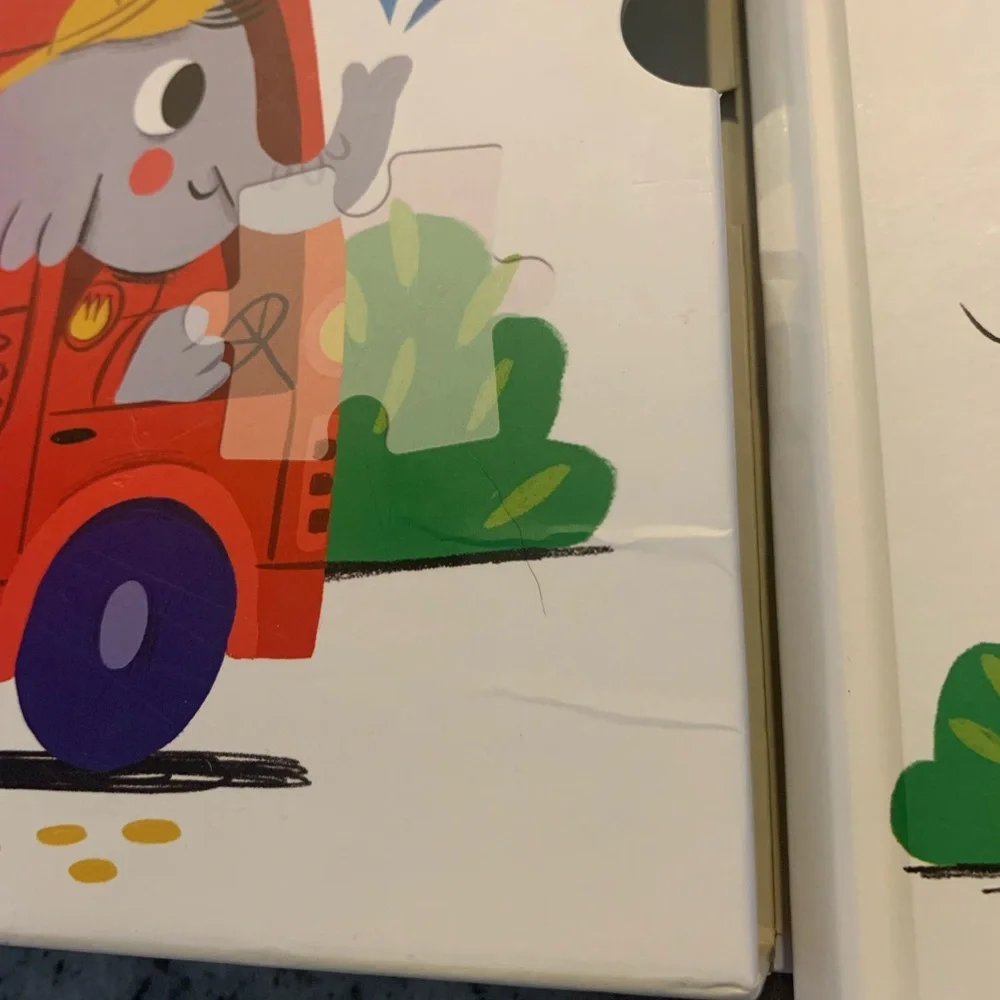 3 magnetic Puzzles for Kids and a book in Portugese set